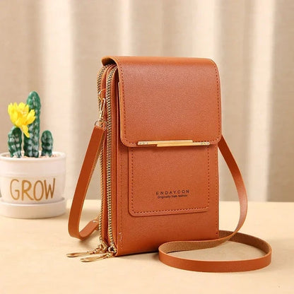 Smartphone Crossbody Bag Waterproof Touchscreen Window Anti-Theft