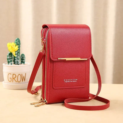 Smartphone Crossbody Bag Waterproof Touchscreen Window Anti-Theft
