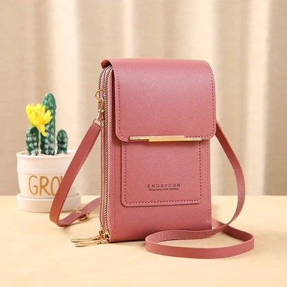 Smartphone Crossbody Bag Waterproof Touchscreen Window Anti-Theft