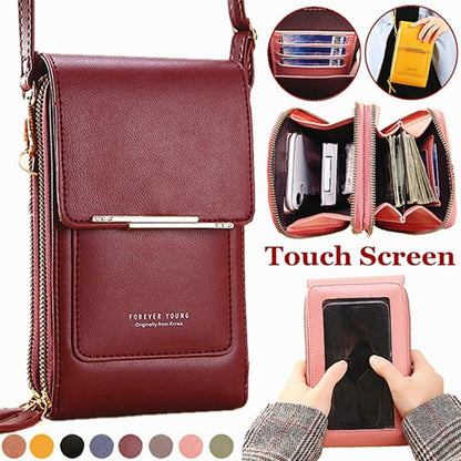 Smartphone Crossbody Bag Waterproof Touchscreen Window Anti-Theft