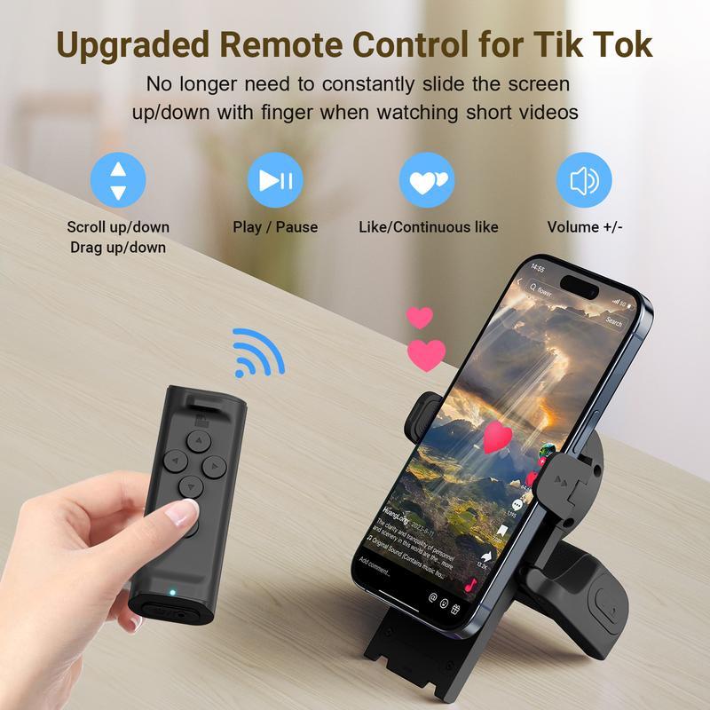Smartphone Grip Non-Slip Silicone Bluetooth Remote