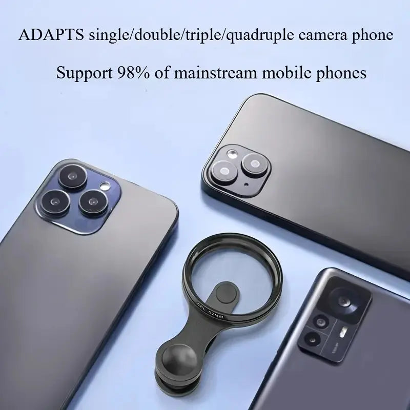 Smartphone Polarizing Filter Universal Clip-On Glass Optics