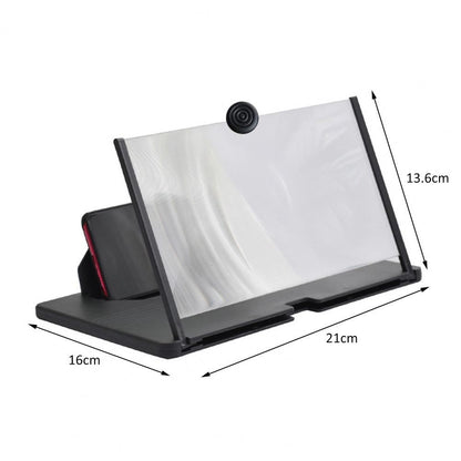 Smartphone Screen Magnifier 12-Inch HD Foldable Stand