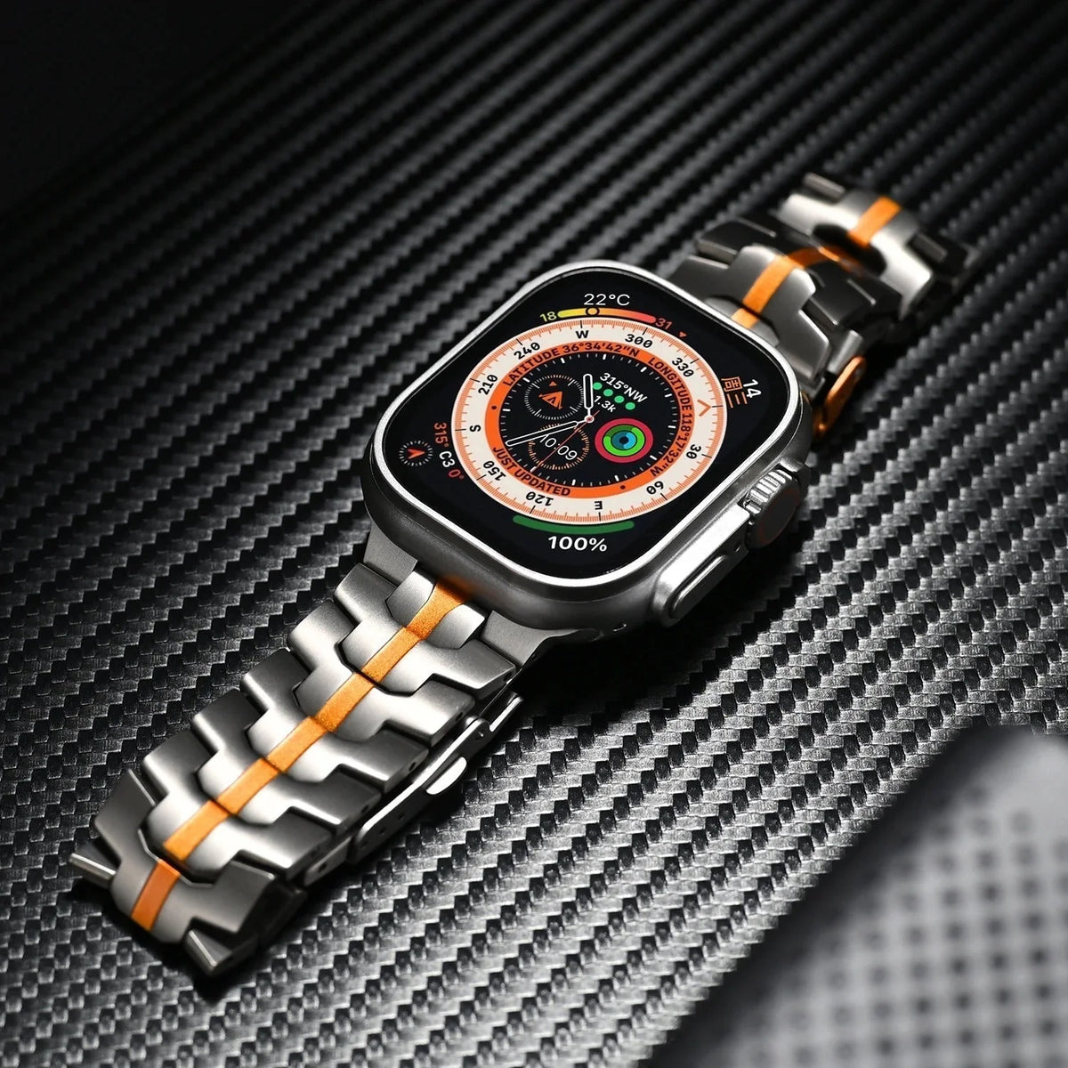 Smartwatch Band Titanium Quick-Release Hypoallergenic Clasp