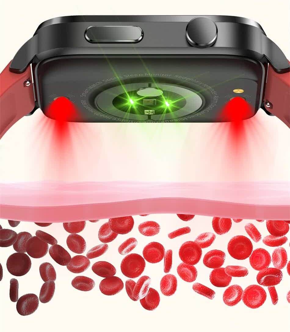 Smartwatch Needle-Free Blood Sugar Tracking App Connectivity