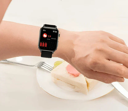 Smartwatch Needle-Free Blood Sugar Tracking App Connectivity