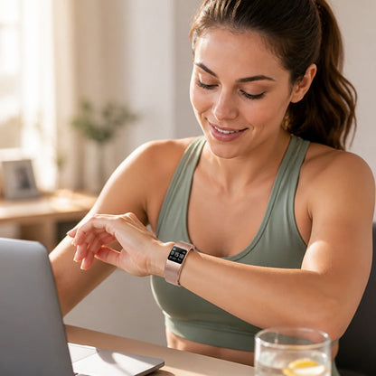 Smartwatch Ultra-Thin IPX8 Waterproof Activity & Health Tracking