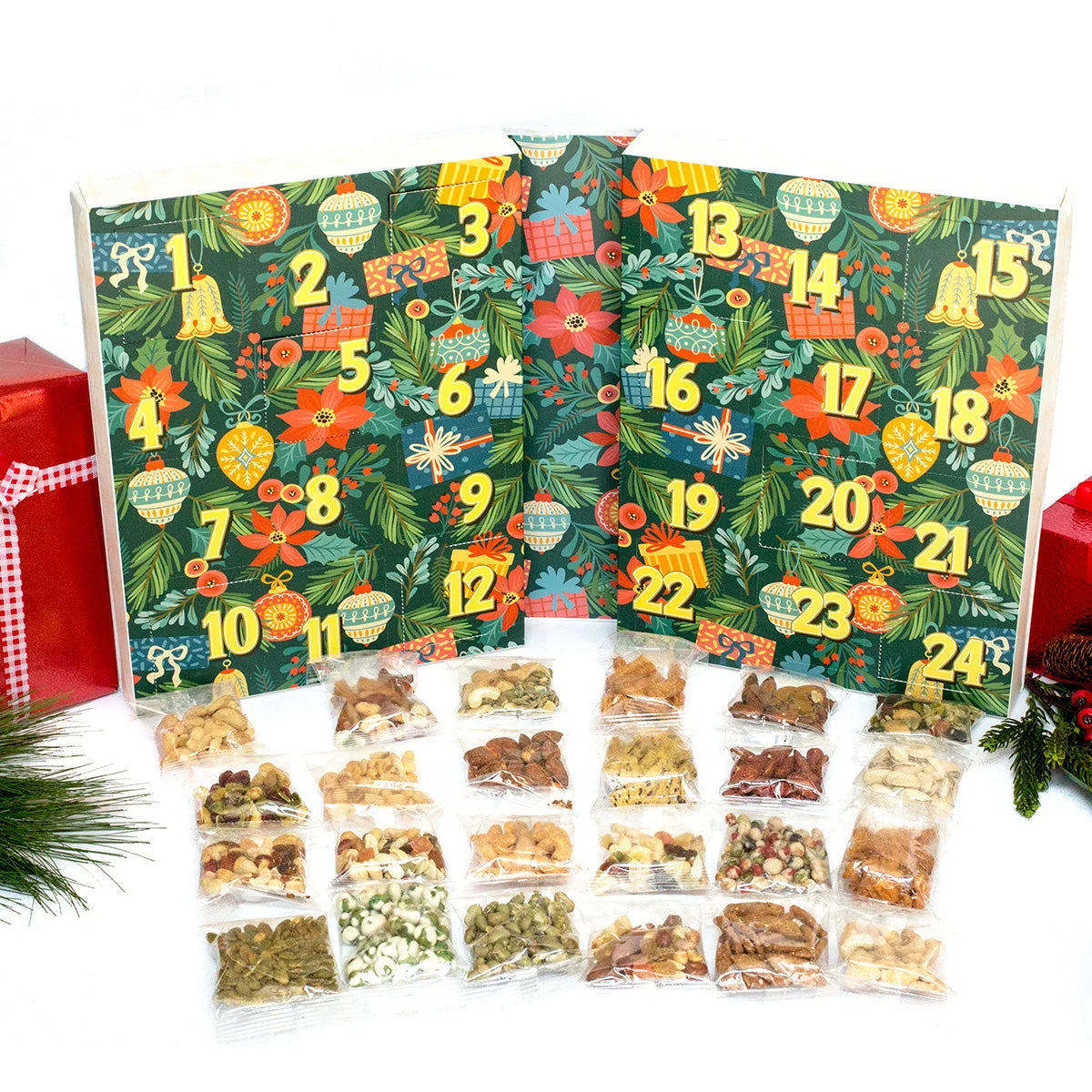 Snack Advent Calendar Gourmet Nuts & Snacks 24 Days