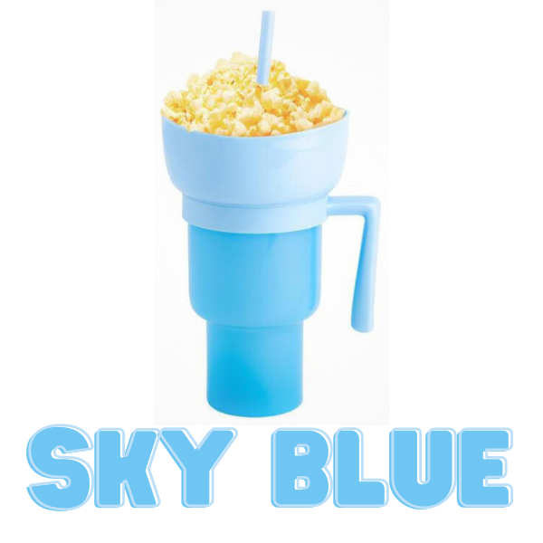 Snack & Drink Cup Dual-Compartment 34 Fl Oz