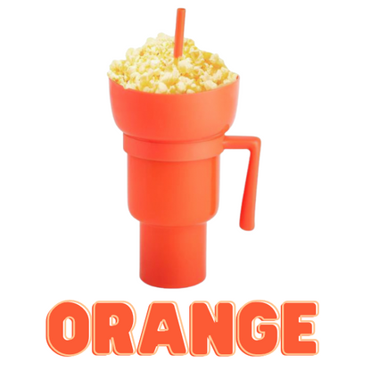 Snack & Drink Cup Dual-Compartment 34 Fl Oz
