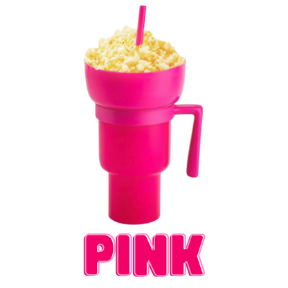 Snack & Drink Cup Dual-Compartment 34 Fl Oz