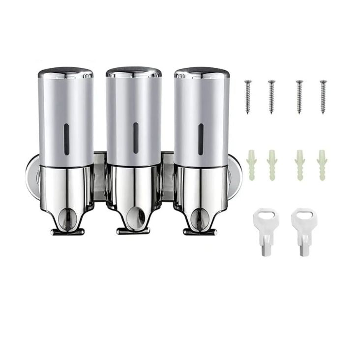 Soap Dispenser Wall-Mounted 500ml Stainless Steel