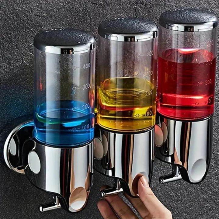 Soap Dispenser Wall-Mounted 500ml Stainless Steel