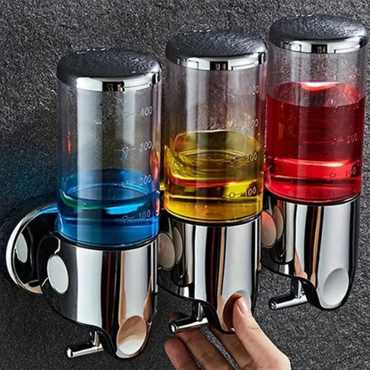 Soap Dispenser Wall-Mounted 500ml Stainless Steel