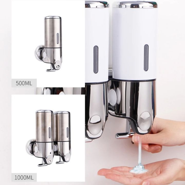Soap Dispenser Wall-Mounted 500ml Stainless Steel