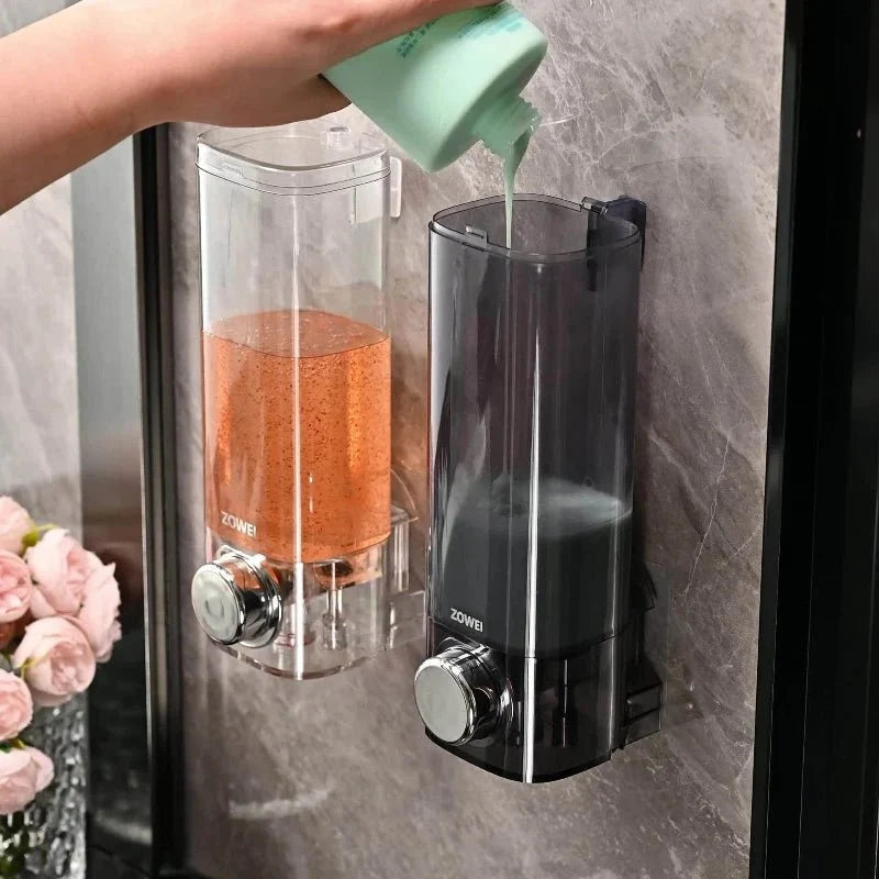 Soap Dispenser Wall-Mounted No-Drill 10.1 Fl Oz Capacity