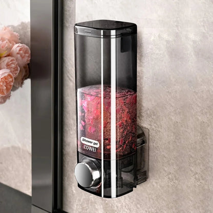 Soap Dispenser Wall-Mounted No-Drill 10.1 Fl Oz Capacity