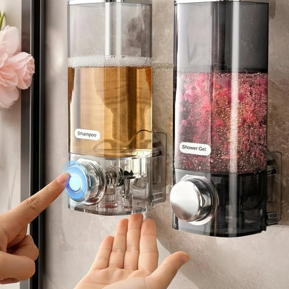 Soap Dispenser Wall-Mounted No-Drill 10.1 Fl Oz Capacity