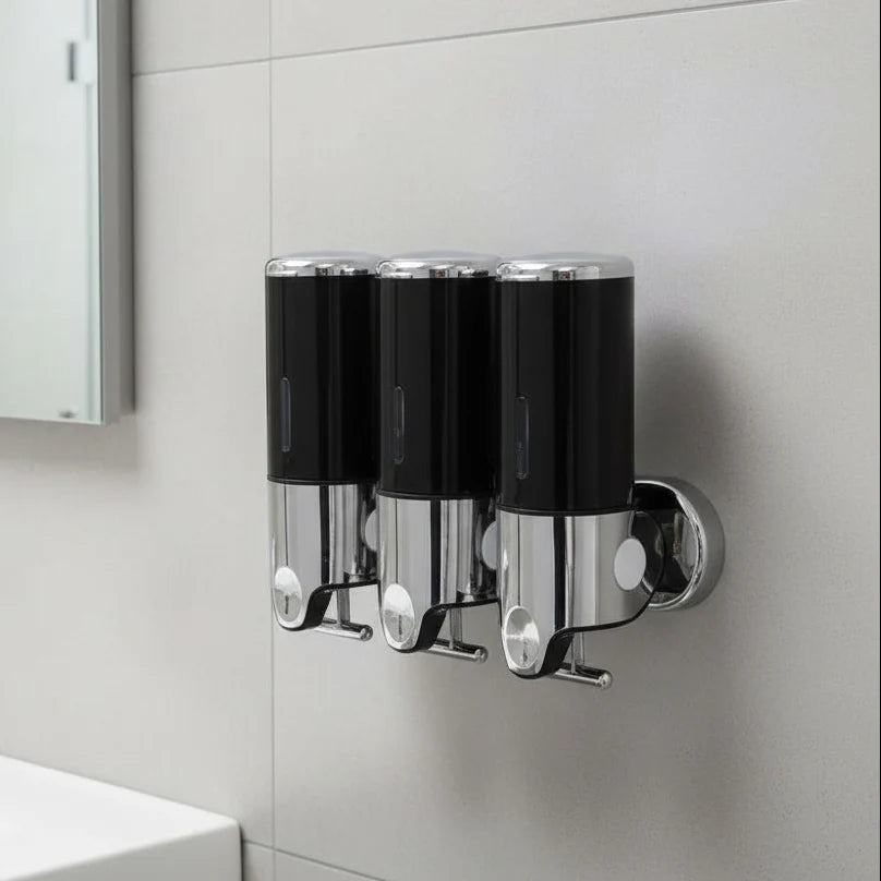 Soap Dispenser Wall-Mounted Stainless Steel 16.9 Oz Capacity