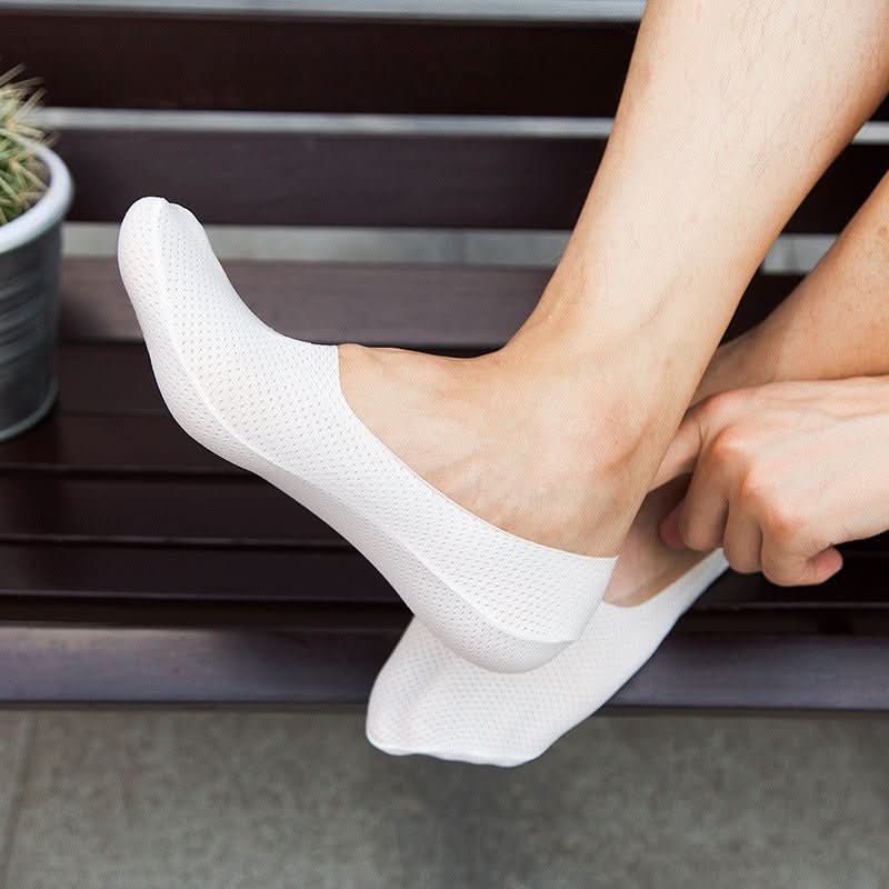 Socks Ice Silk Cotton Blend Moisture-Wicking 3-Pair Set