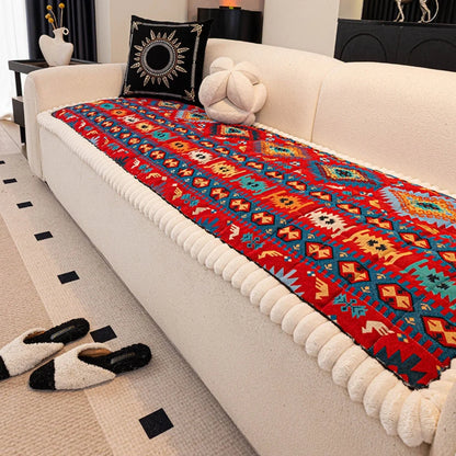Sofa Cover Boho Embossed Microfiber