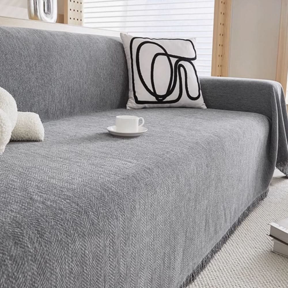Sofa Cover Chenille Leakproof Machine-Washable Non-Slip Fit