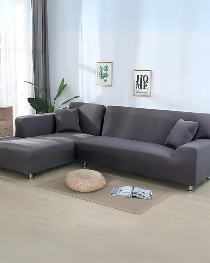 Sofa Cover Modular Stretch Milk-Silk Fits 92–118 In