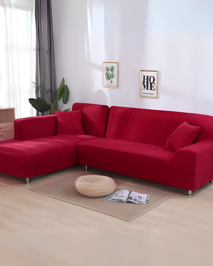 Sofa Cover Modular Stretch Milk-Silk Fits 92–118 In