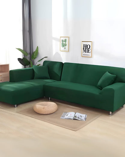 Sofa Cover Modular Stretch Milk-Silk Fits 92–118 In
