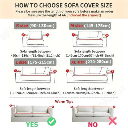 Sofa Cover Non-Slip Jacquard Machine-Washable Pet Protection