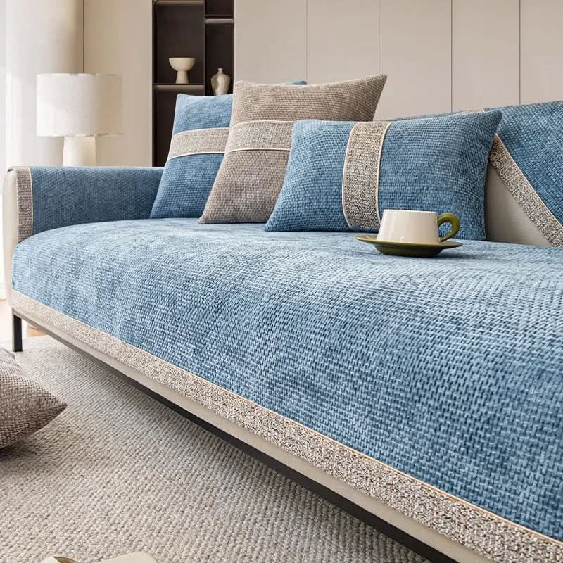Sofa Cover Non-Slip Machine Washable Linen Texture