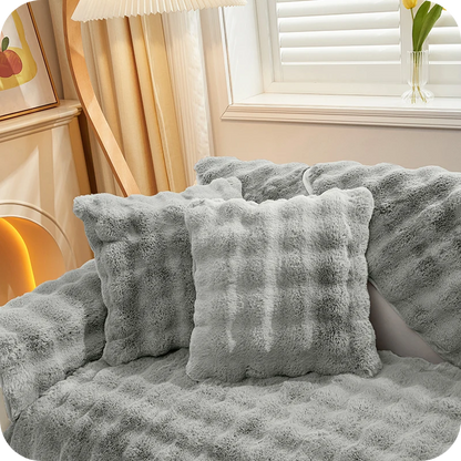 Sofa Cover Plush Non-Slip Scratch-Resistant Pet Protection