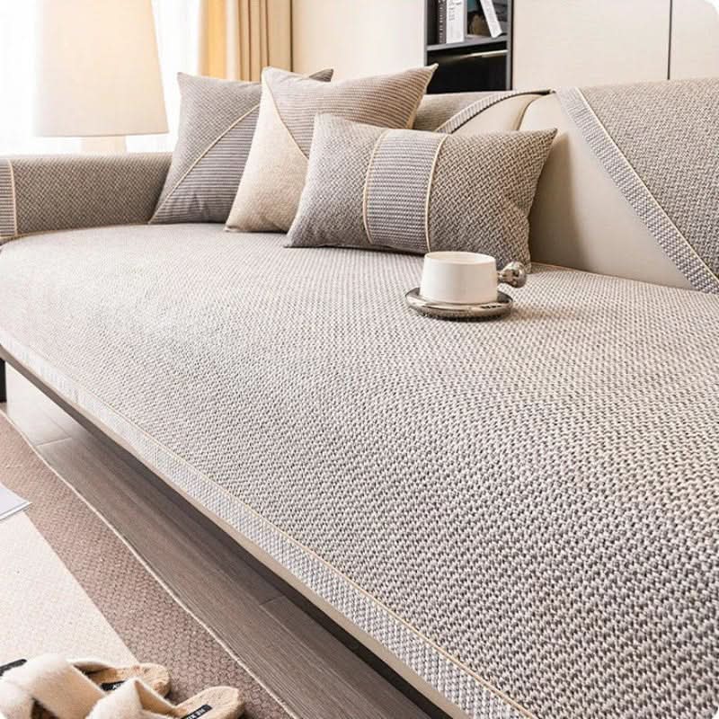 Sofa Cover Quilted Breathable Non-Slip Backing