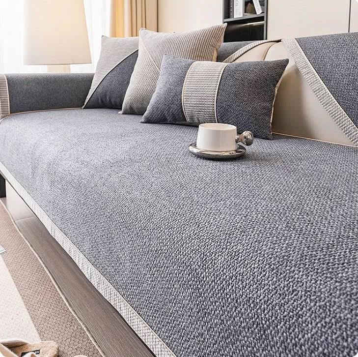 Sofa Cover Quilted Breathable Non-Slip Backing