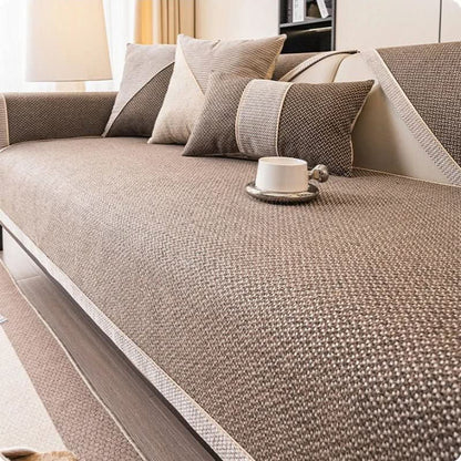 Sofa Cover Quilted Breathable Non-Slip Backing