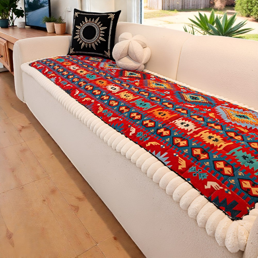 Sofa Cover Quilted Microfiber Blend Non-Slip Machine Washable