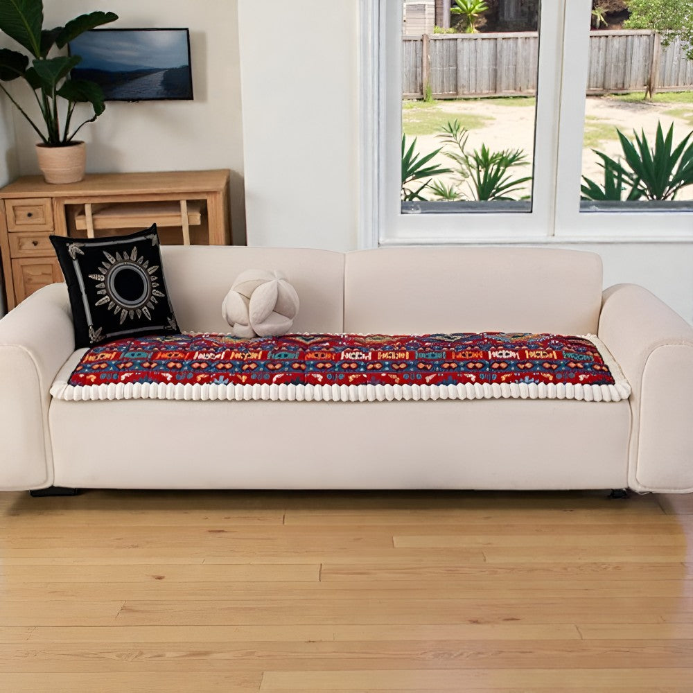 Sofa Cover Quilted Microfiber Blend Non-Slip Machine Washable