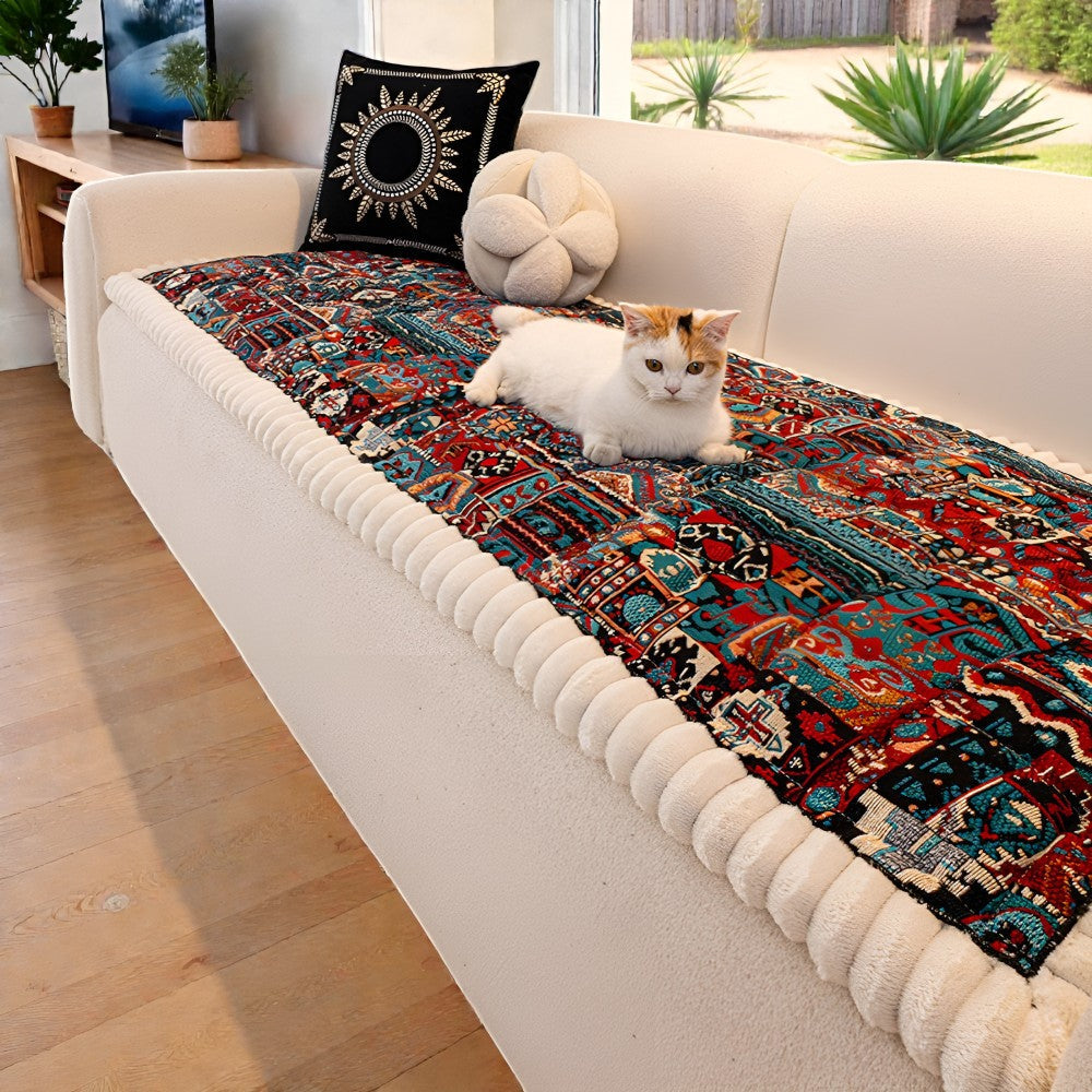 Sofa Cover Quilted Microfiber Blend Non-Slip Machine Washable