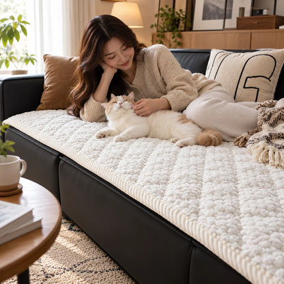 Sofa Cover Quilted Non-Slip Machine-Washable Pet-Friendly
