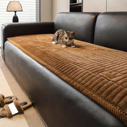 Sofa Cover Quilted Padded Microfiber Machine Washable