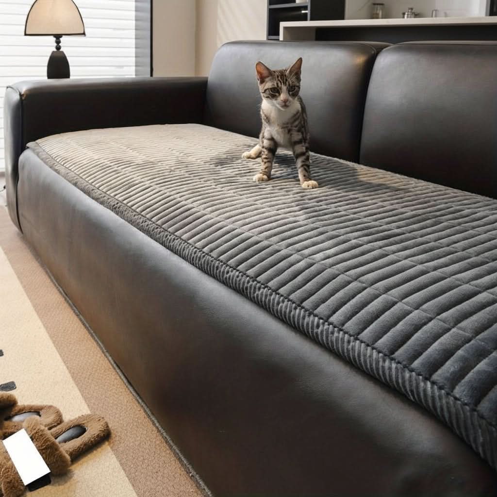 Sofa Cover Quilted Padded Microfiber Machine Washable
