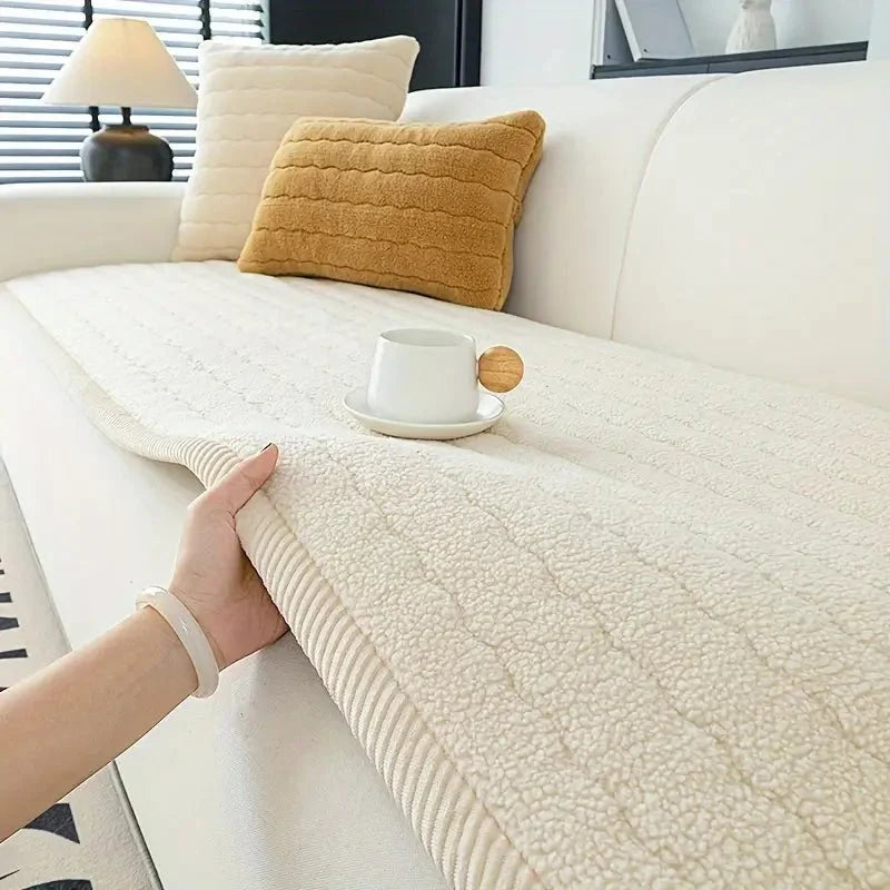 Sofa Cover Soft Non-Slip Machine-Washable Polyester Pet Protection