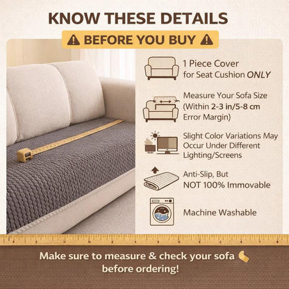 Sofa Cover Thick Textured Non-Slip Machine Washable