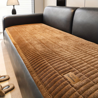 Sofa Seat Cover Quilted Microfiber Non-Slip Pet Hair Protection