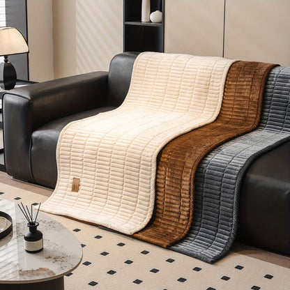 Sofa Seat Cover Quilted Microfiber Non-Slip Pet Hair Protection