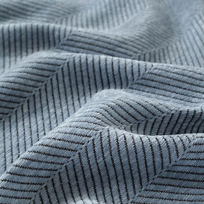 Sofa Throw Chenille Herringbone Machine Washable & Fringed Edges