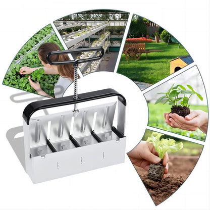 Soil Block Maker Stainless Steel Adjustable Block Sizes