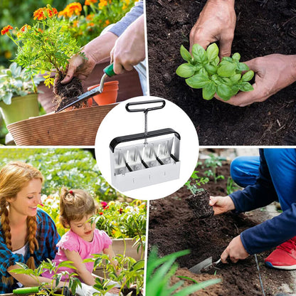Soil Block Maker Stainless Steel Adjustable Block Sizes
