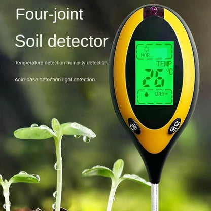 Soil Meter 4-in-1 Moisture pH Temperature & Light