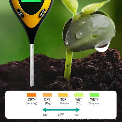 Soil Meter 4-in-1 Moisture pH Temperature & Light